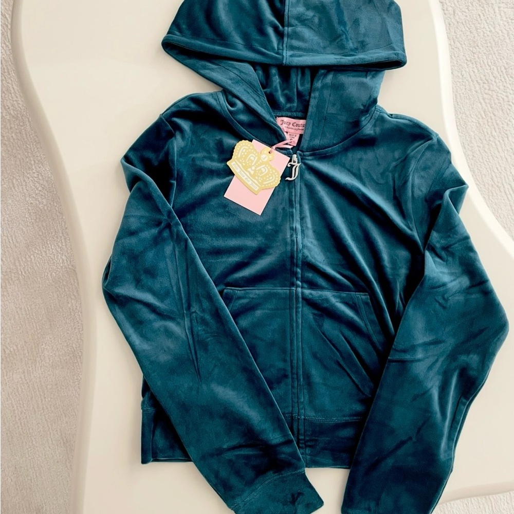 Juicy Couture Teal Velour Pants & Jumpsuit Set - Picture 2 of 6